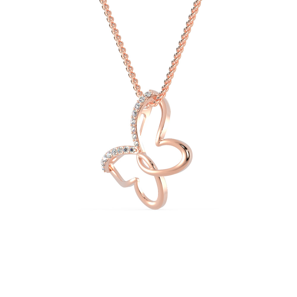 قلادة الفراشة الماسية | Eva-Gems
